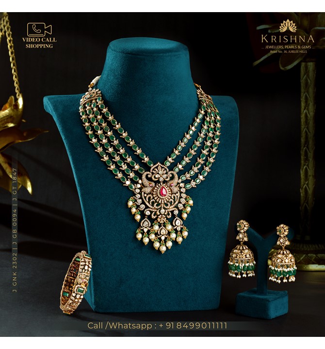 Regal Heavy Polki Sets In Elephant Motif