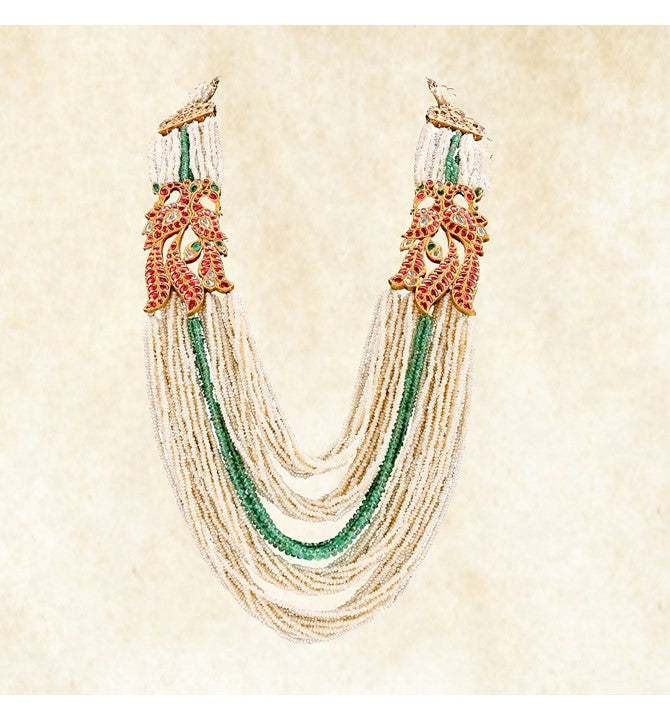 Multi-layer Pearl Strands Necklace