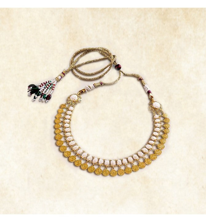 Pearls & Gold Kasu Necklace
