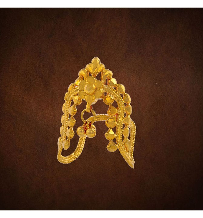 Yellow gold Engagement Vanki Ring