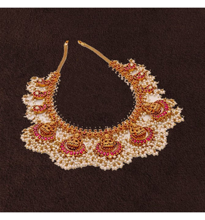 Guttapusala Gold Kundan Necklace