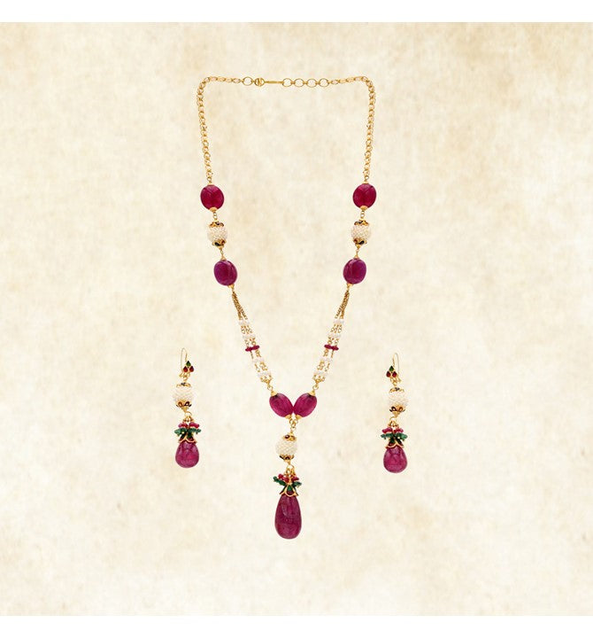 Ruby Necklace Set Designs