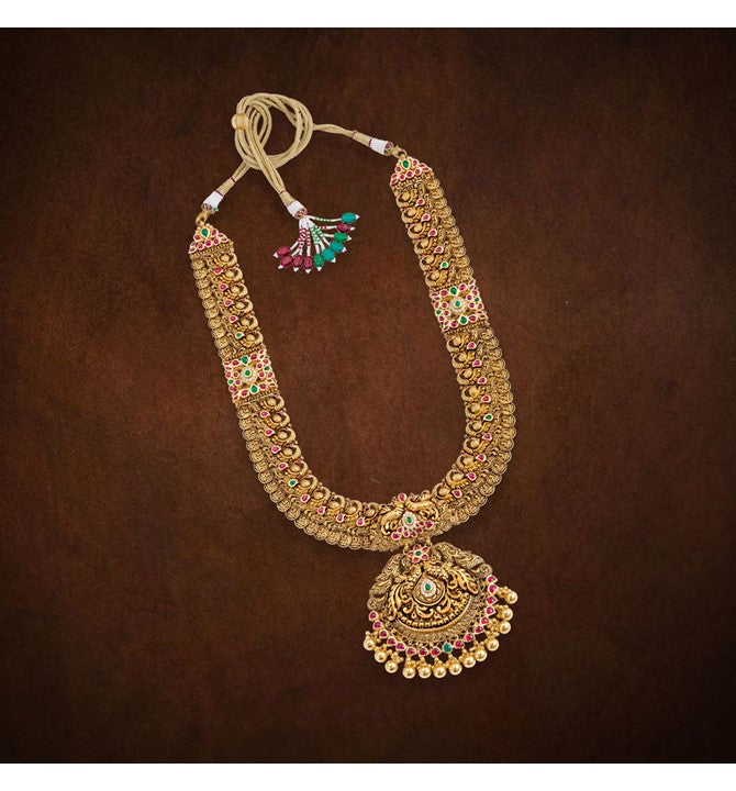 Gold Laxmi Kasu Haram Necklace