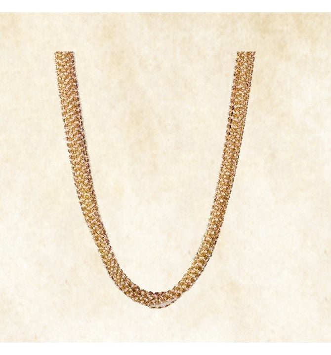 Pearls bunch yellow gold necklace