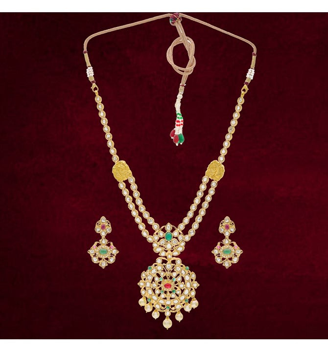 Uncut Diamond Necklace Set