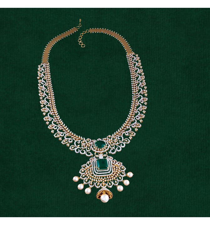 Diamond Haar With Ditachable Peandant Set