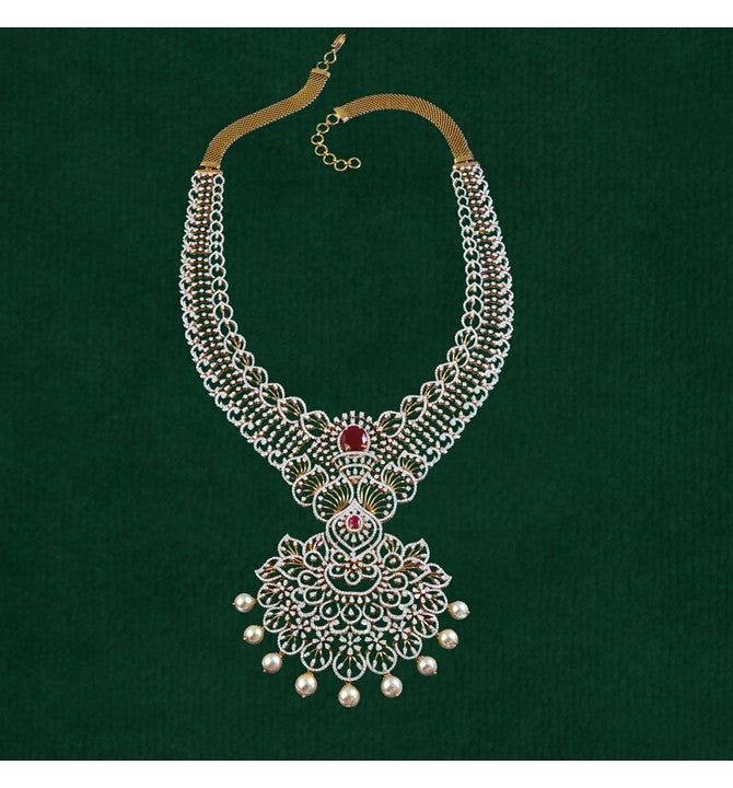 diva diamonds necklace with southsea pearl