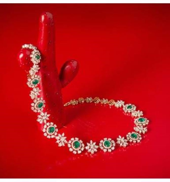 Diamond and Emerald Necklace