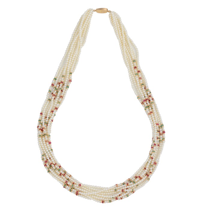 Classic Multistring Pearl Necklace