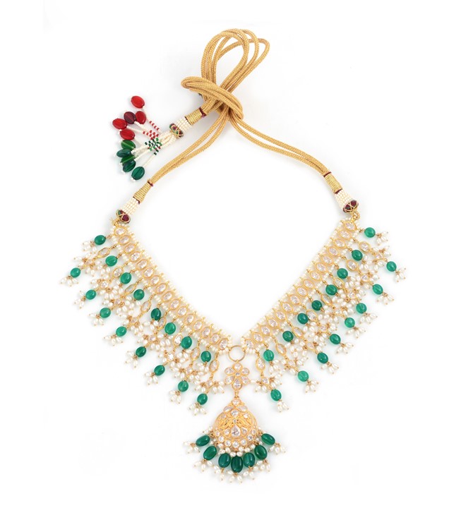 Traditional V-Shape Pearl Necklace