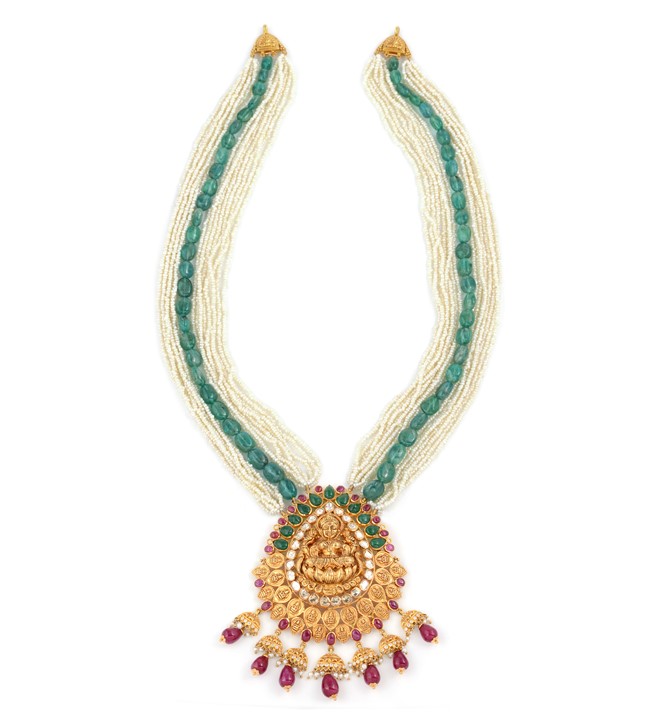 Goddess Lakshmi Inspired Pearl Haram