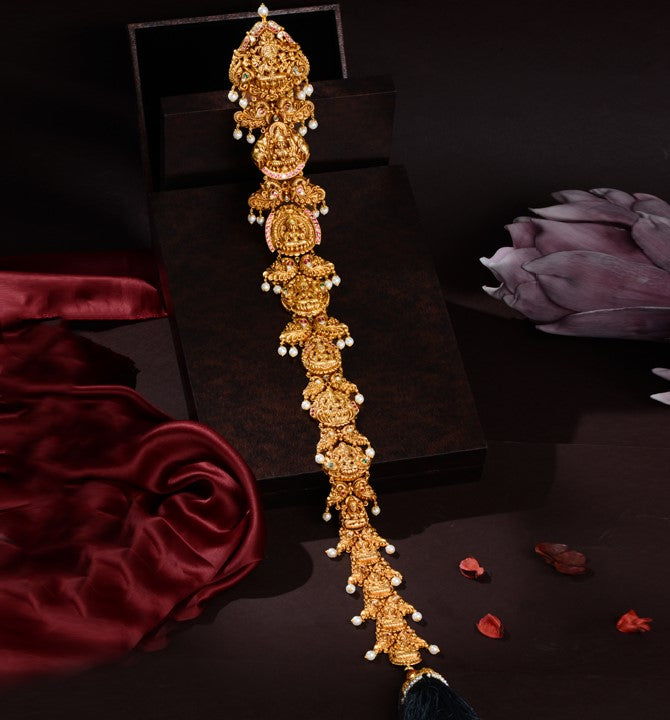 Classic Lakshmi Motif Gold Jada