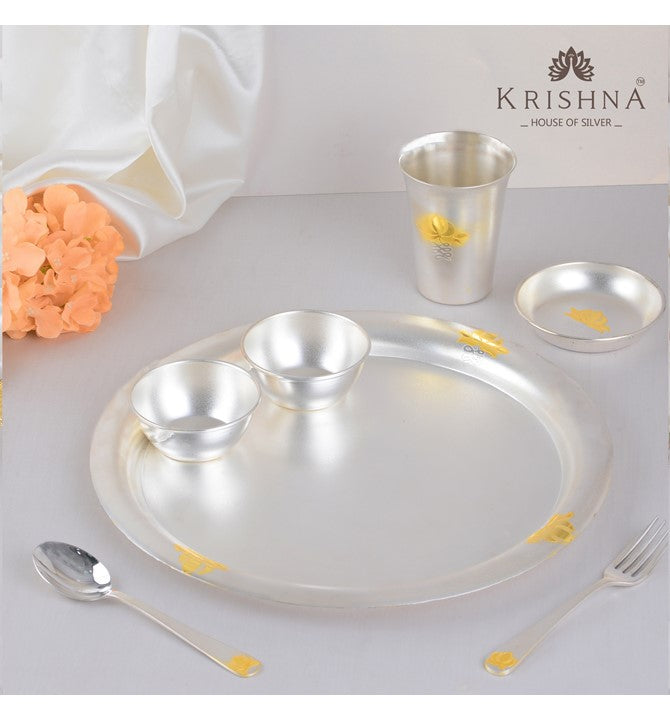 Plain Silver Dinner Set