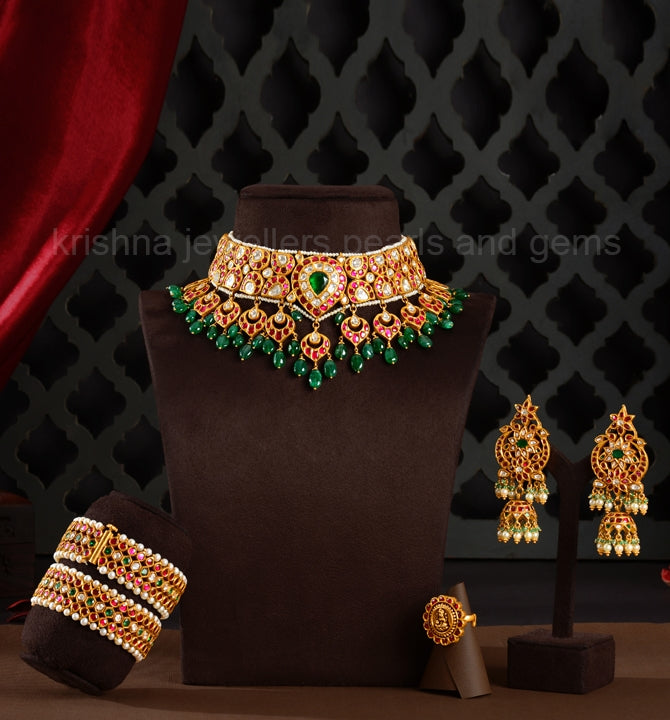 Ethinic Polki Choker Sets