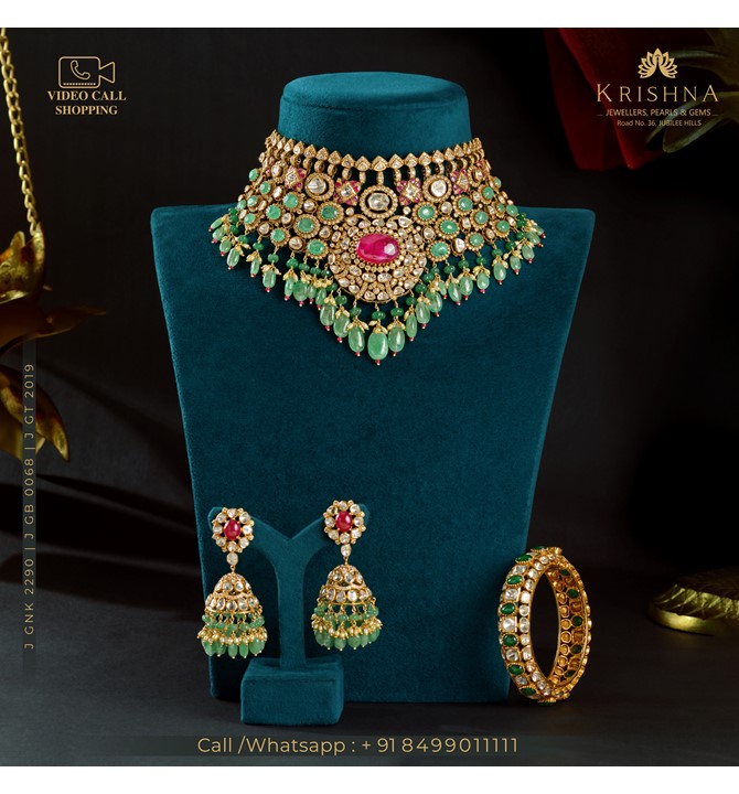 Imperial Heavy Polki Choker Sets