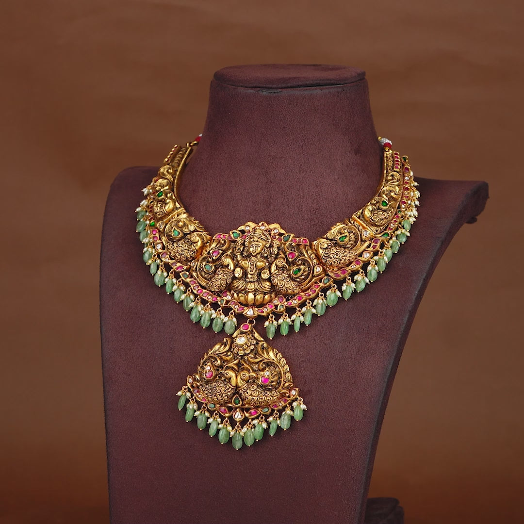 Divine Laxmi Gold Necklace