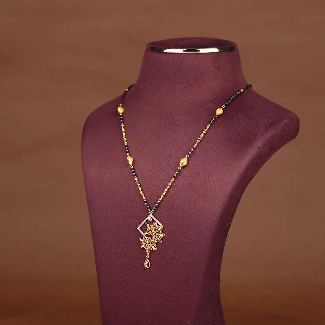 Traditional Mangalsutra With Designer Pendant
