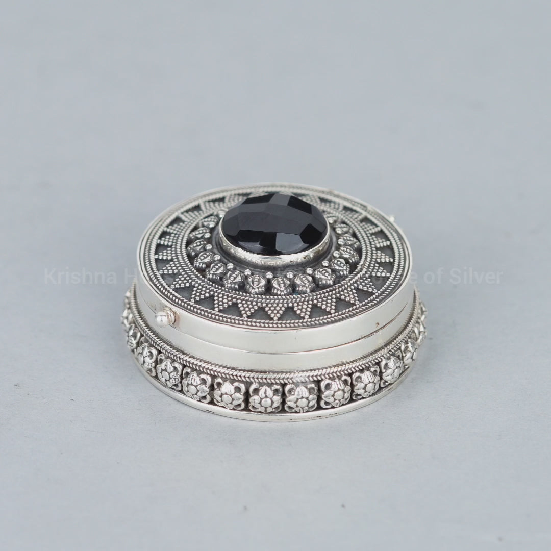 Pure Silver Kumkum Box