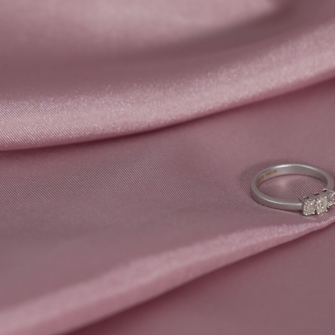 Emerald Cut Tri Diamond Ring