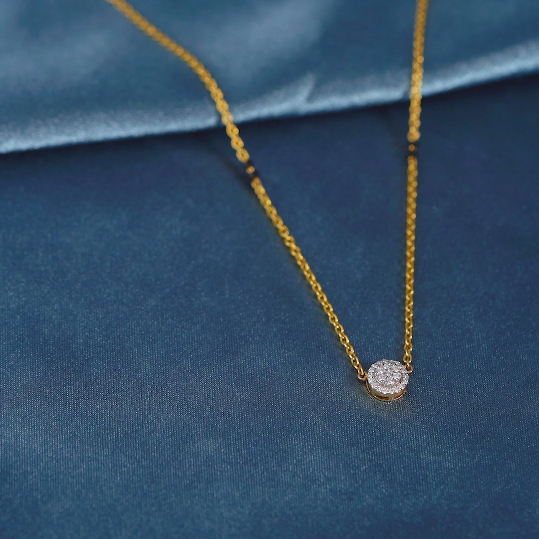 18 Karat Gold Chain-Shunya Diamond Pendant