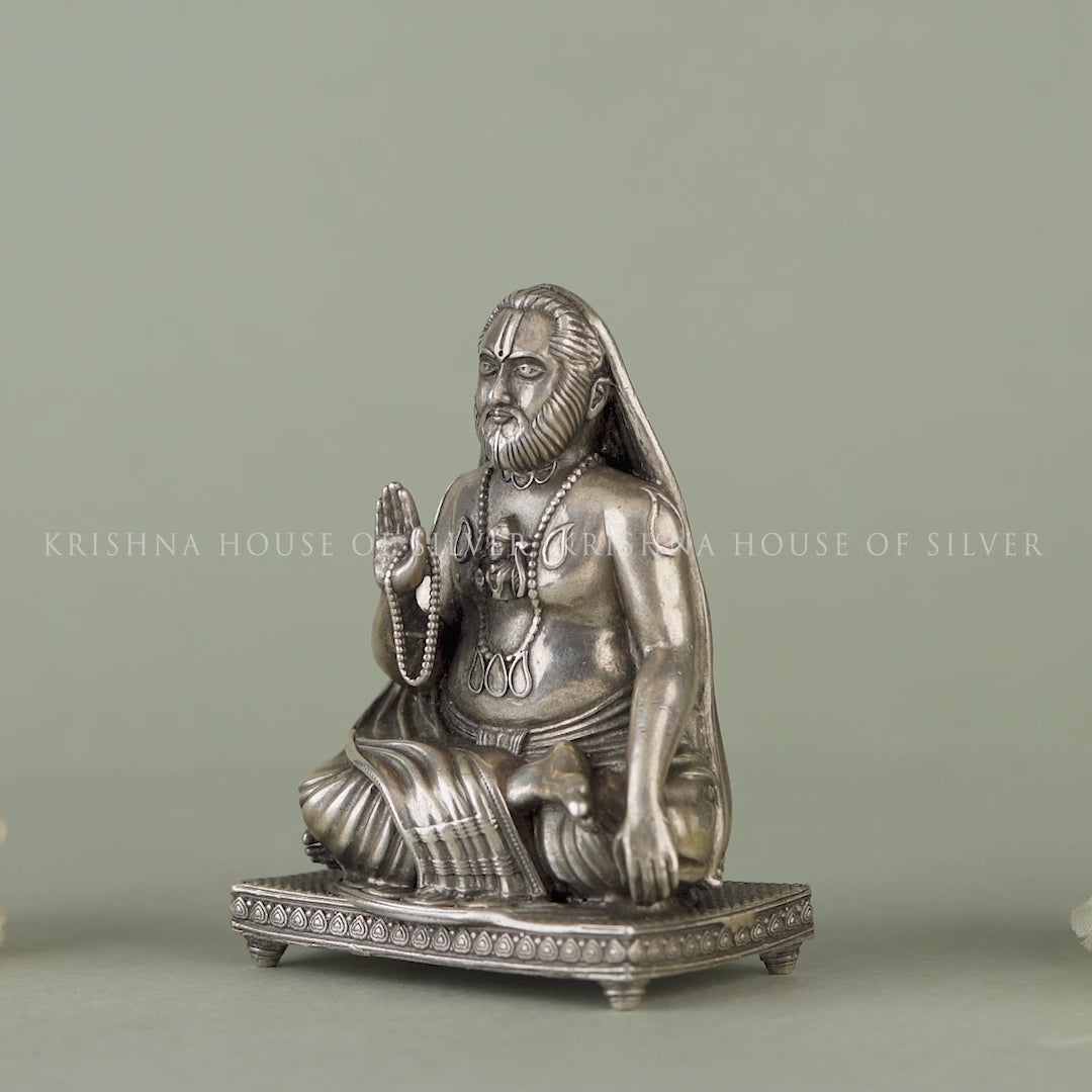 Silver Raghavendra swamy idol