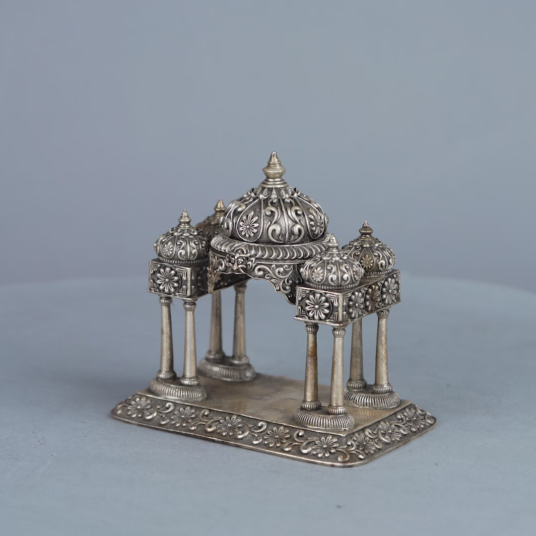 Pancha Gopuram Silver Pooja Mandapam