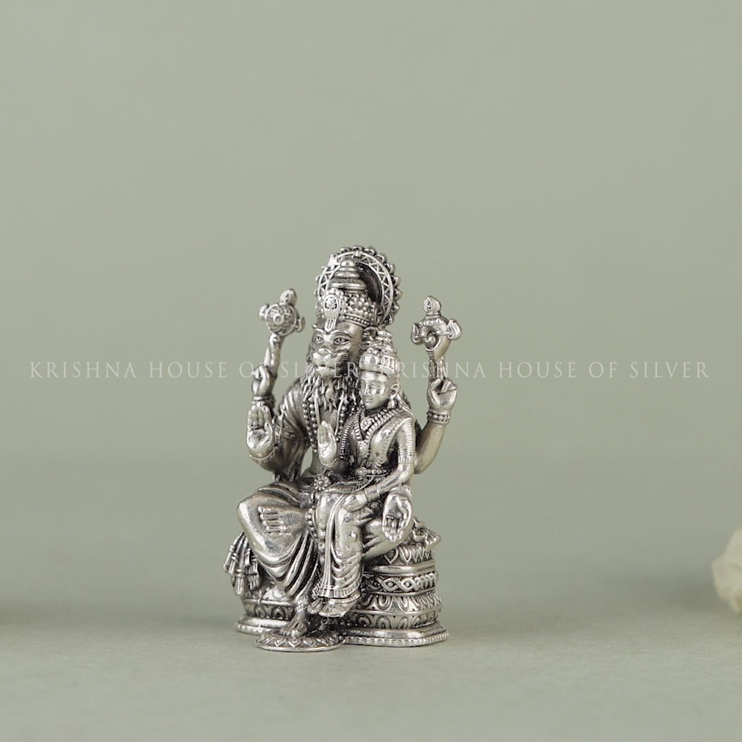 Divine Lakshmi Narasimha Swamy Idol in 92.5 Silver