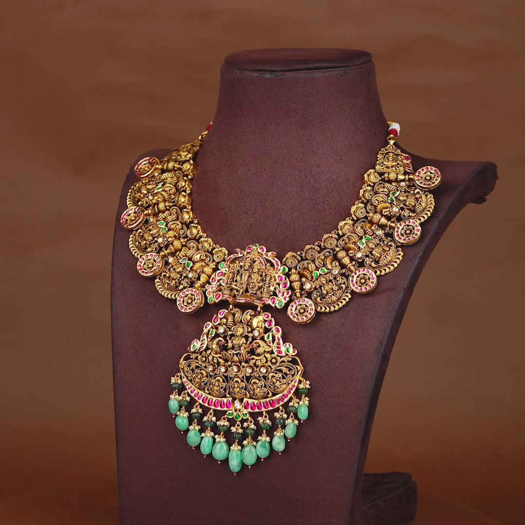Shiv Parvati Gold Necklace