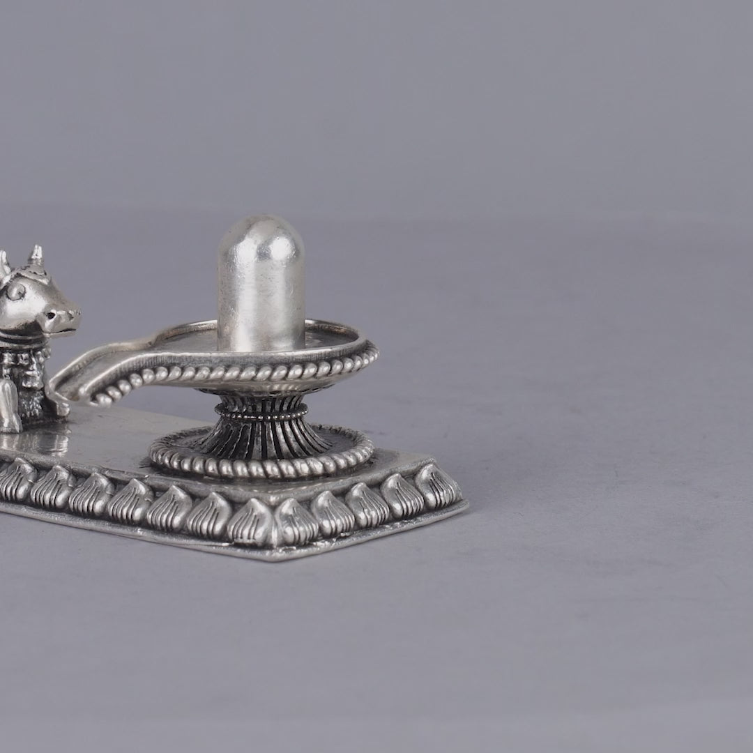 Buy Shivlingam and Nandi in Pure Silver - Symbol of Divine Energy