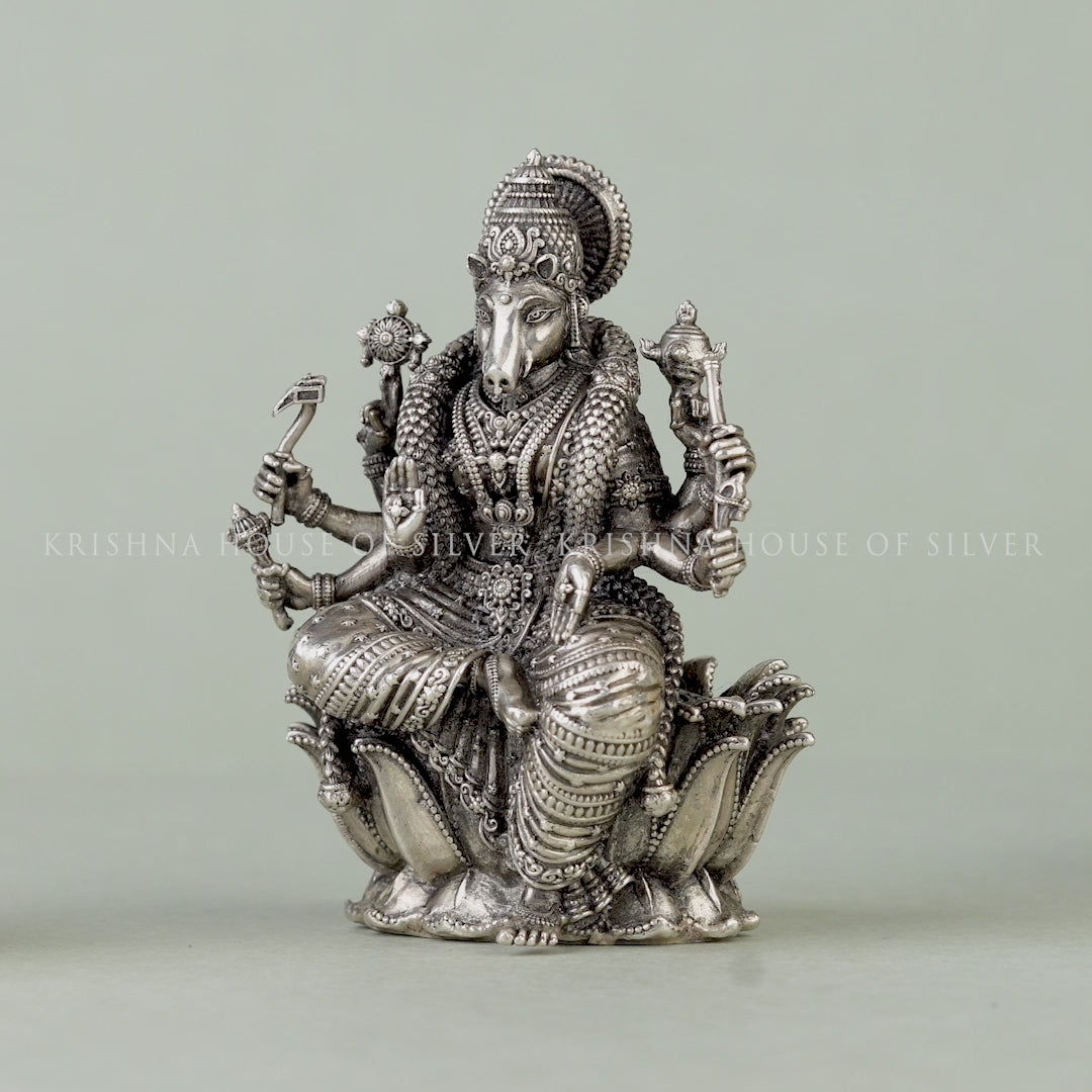 Varahi Devi 92.5 Silver Idol : The Warrior Goddess of Strength and Courage