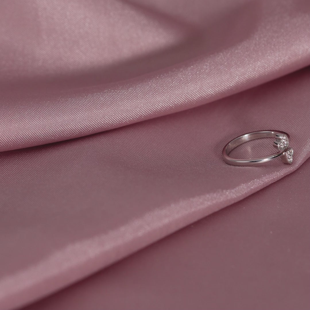 Twinheart Diamond Engagement Rings for Women