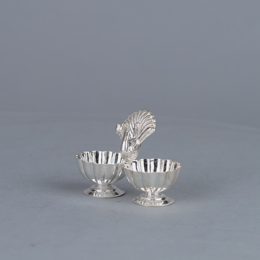 Spiritual Silver Haldi Kumkum Bowl