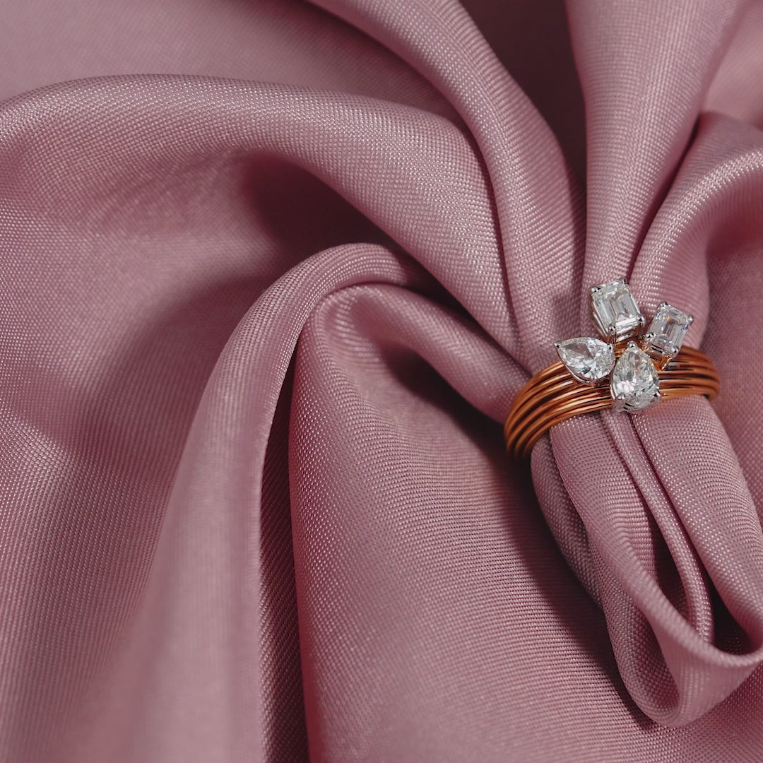 Multistrand Diamond Ring