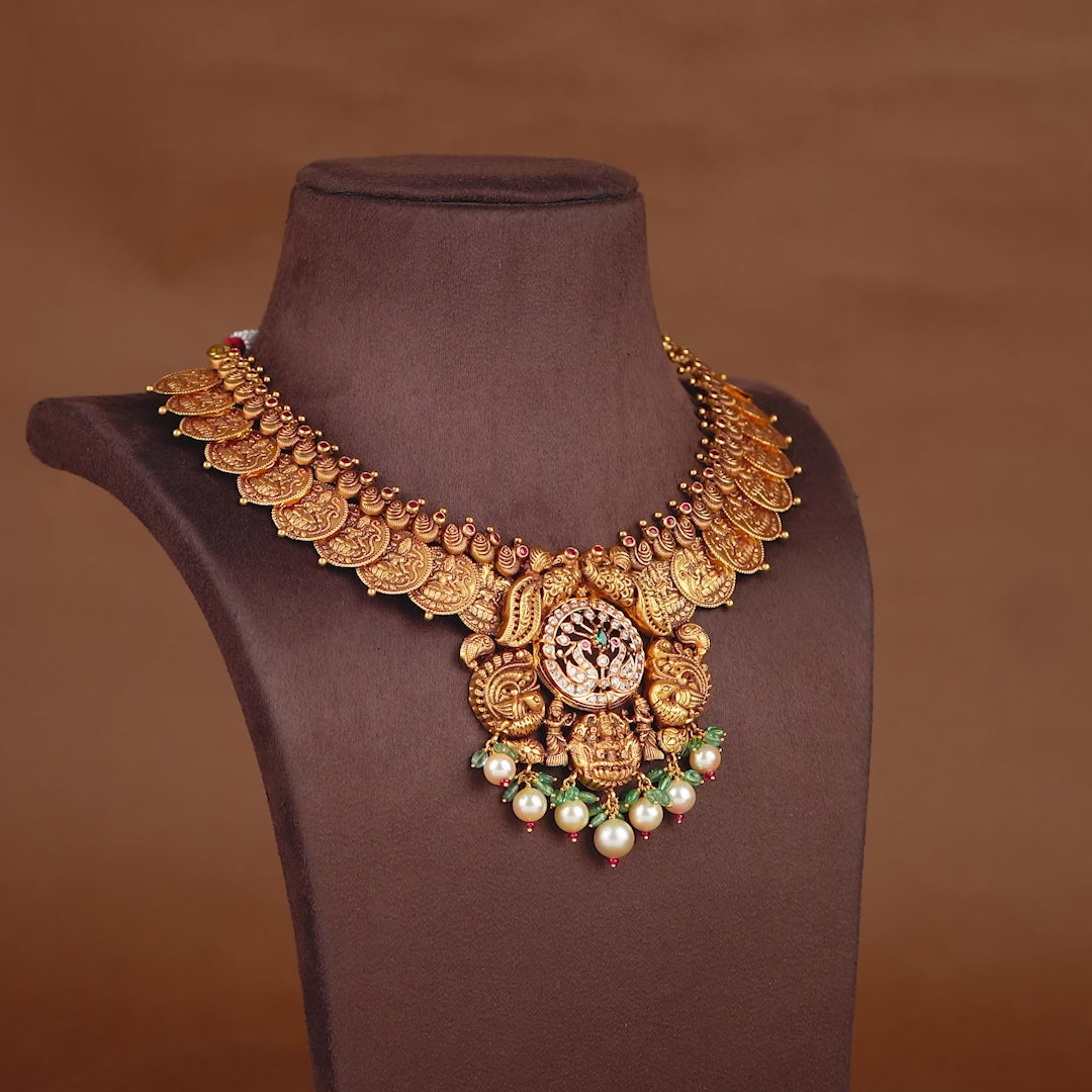 Lakshmi Gold Kasula Necklace