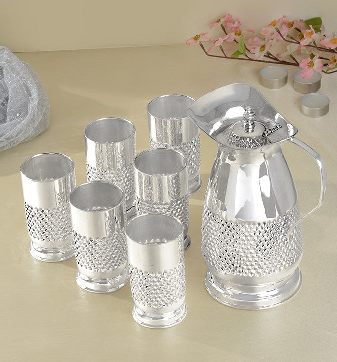 Silver Refreshment Jug & Glass Set
