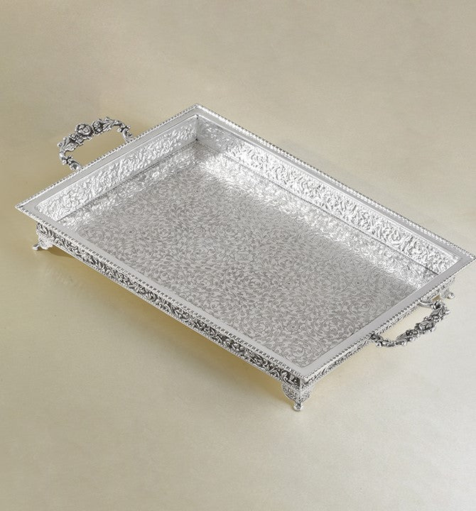 Pure Silver Tray For Pooja