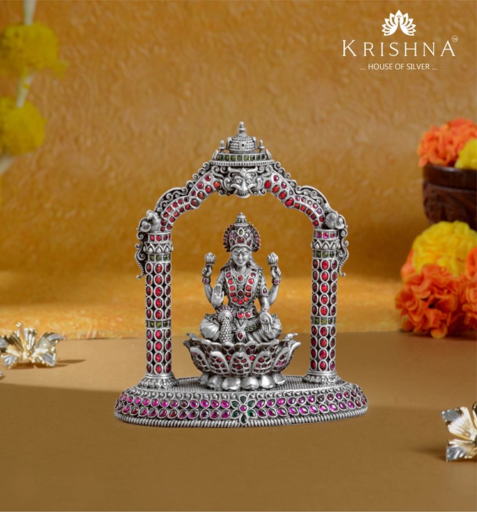 Silver Lakshmi Devi Vigraham
