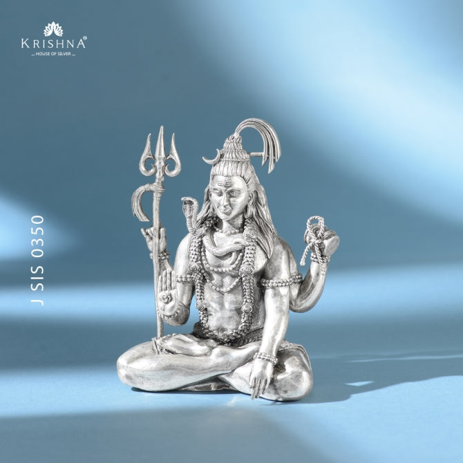 Divine Silver Shiv Murti