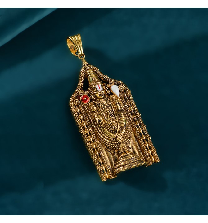 Tirupati Balaji Gold Pendant