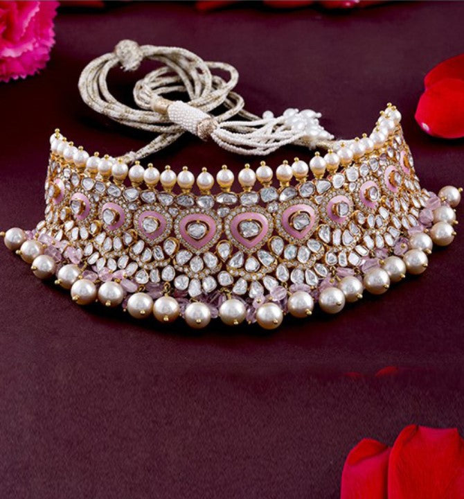 Glamorous Uncut Diamond Choker