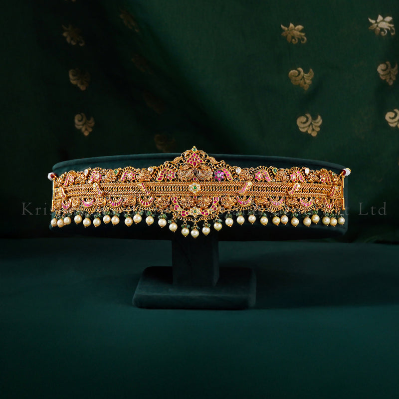 Timeless Elegance Ruby-Emerald Vaddanam