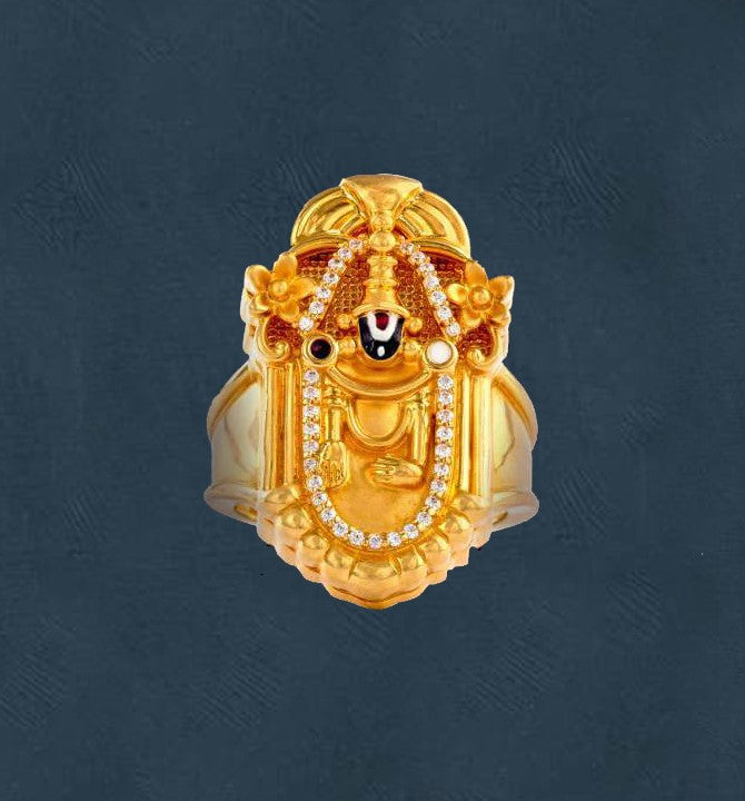 Balaji Yellow Gold Ring