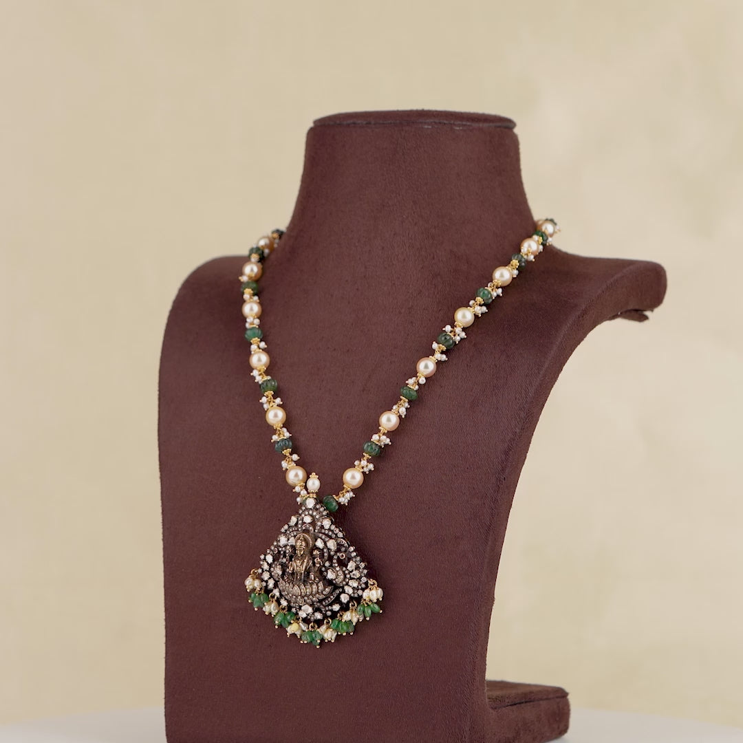 18k Victorian Gold Polki Necklace