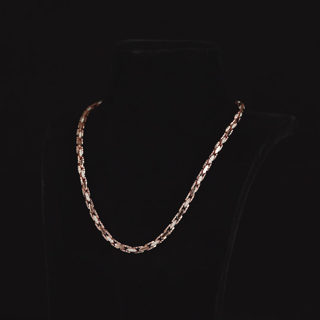 Diamond Chain in Rose Gold