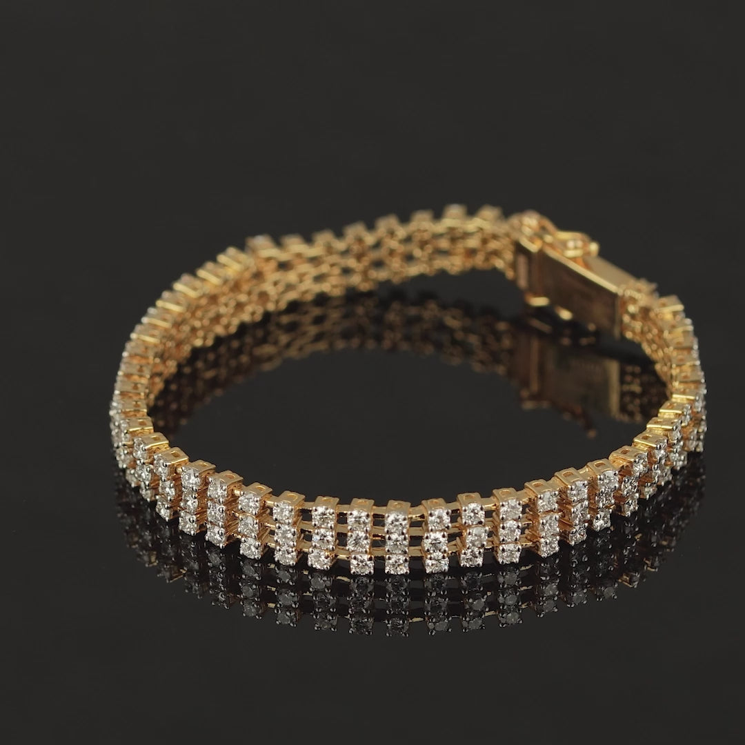 Mesh Diamond Tennis Bracelet