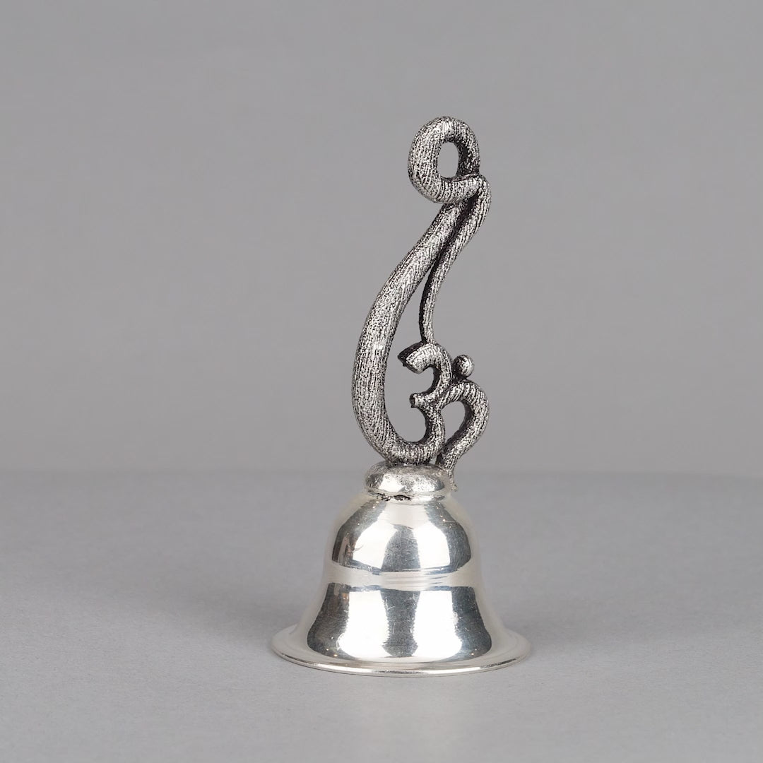 Silver Om design Bell