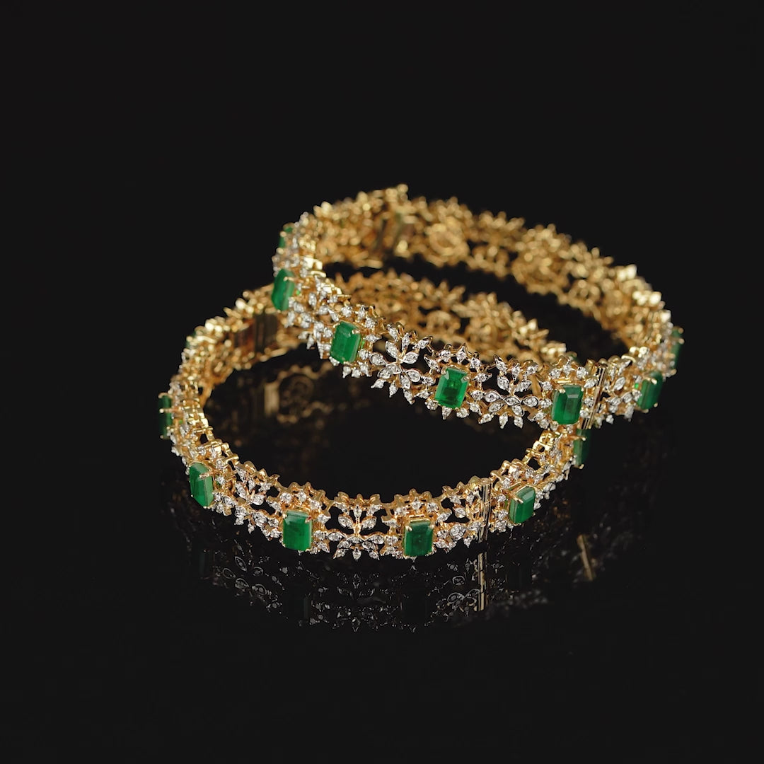 Cavalier Diamond Bangle Sets