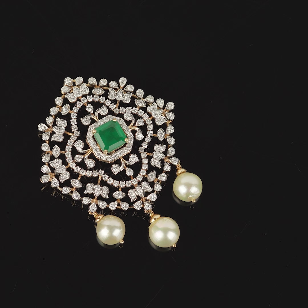 Lotus Diamond Pendant