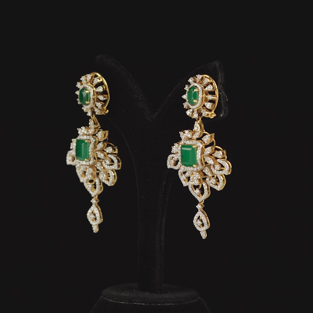 Magical Floral Daimond  Earrings