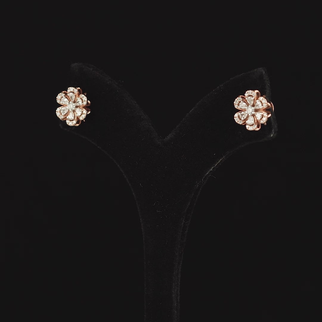 Flower Diamond Studs